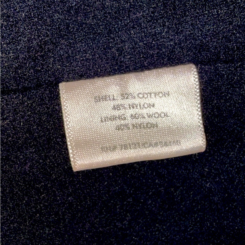 EILEEN FISHER Light Blue Nylon Wool Blend Zip Front Long Sleeve Jacket medium - Picture 8 of 13